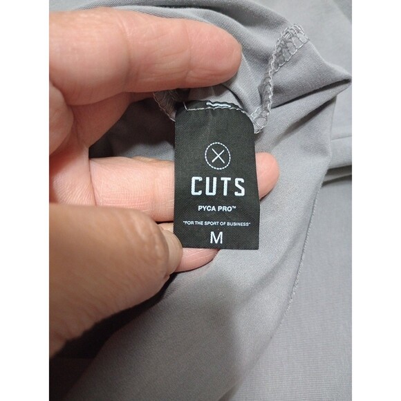 Cuts Elongated Short Sleeve 2 Men's Tee Crew Neck - Picture 6 of 14